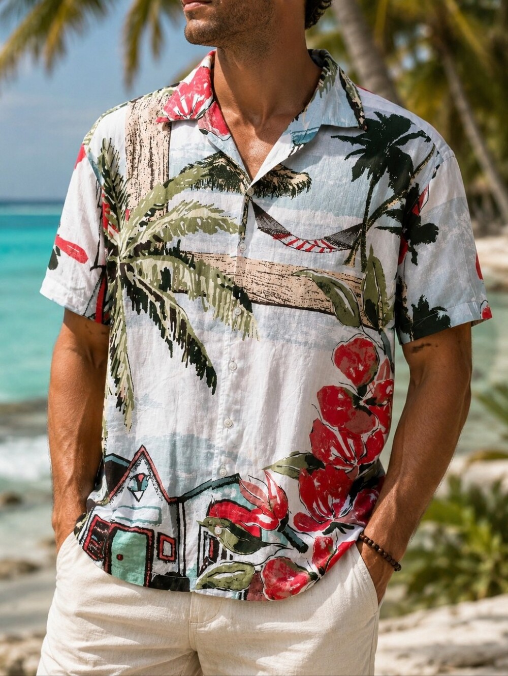 Cremieux Tropical Hawaiian Camp Shirt XL Beach Vacation Resort Wear Festival